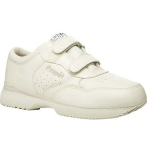 Propet LifeWalker Leather Double Strap Orthopedic Walking Shoes Mens Sneakers